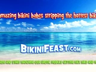 Asia keheranan transparent bikini