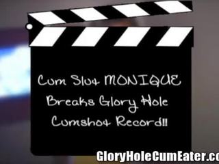 Gloryhole Record 21 Guys Anal and Vaginal Creampies with Cum Swallowing