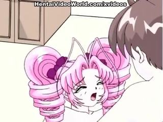 V postelja s a pink-haired hentai najstnice